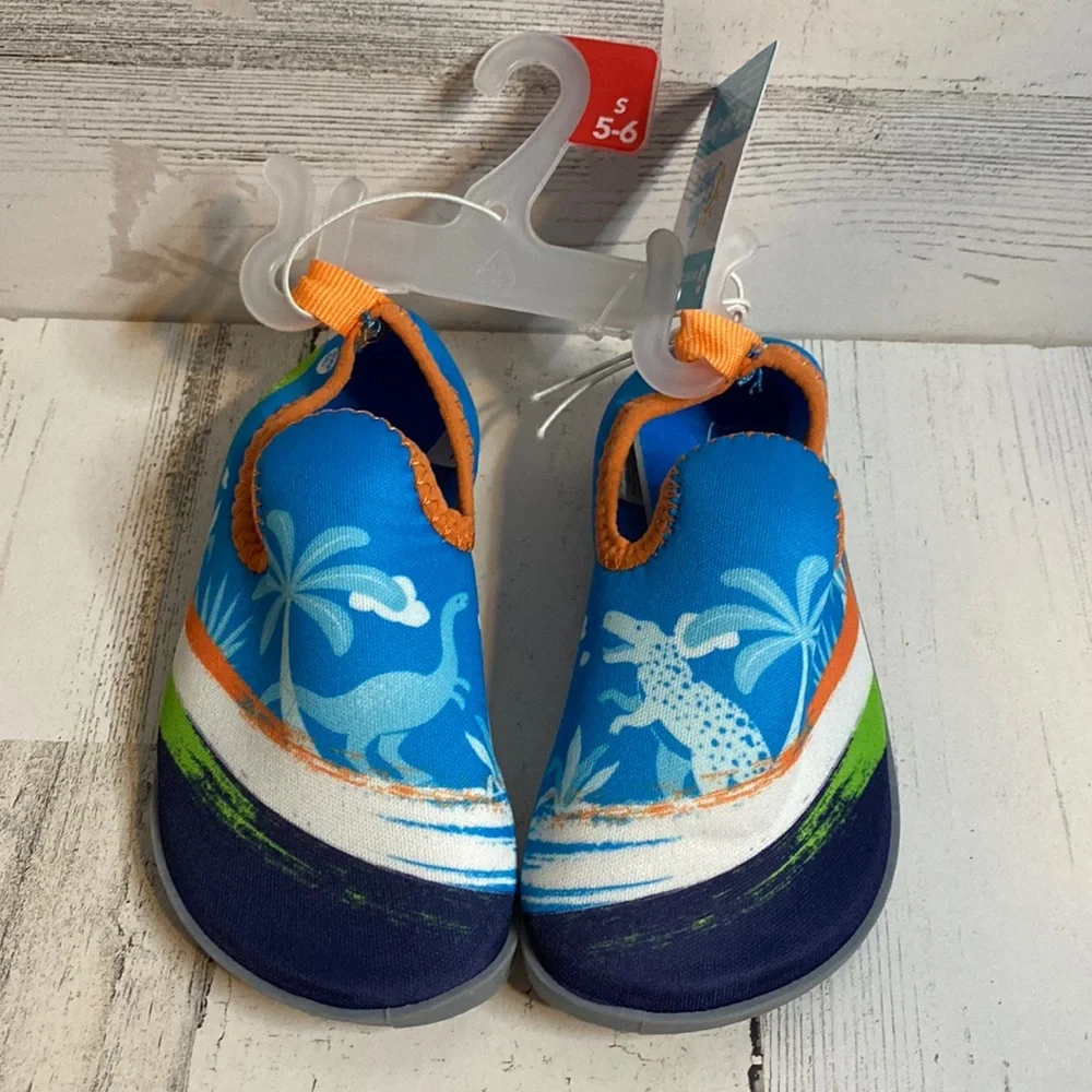 Baby Boy Dino Water Shoes Size S (5/6) NEW